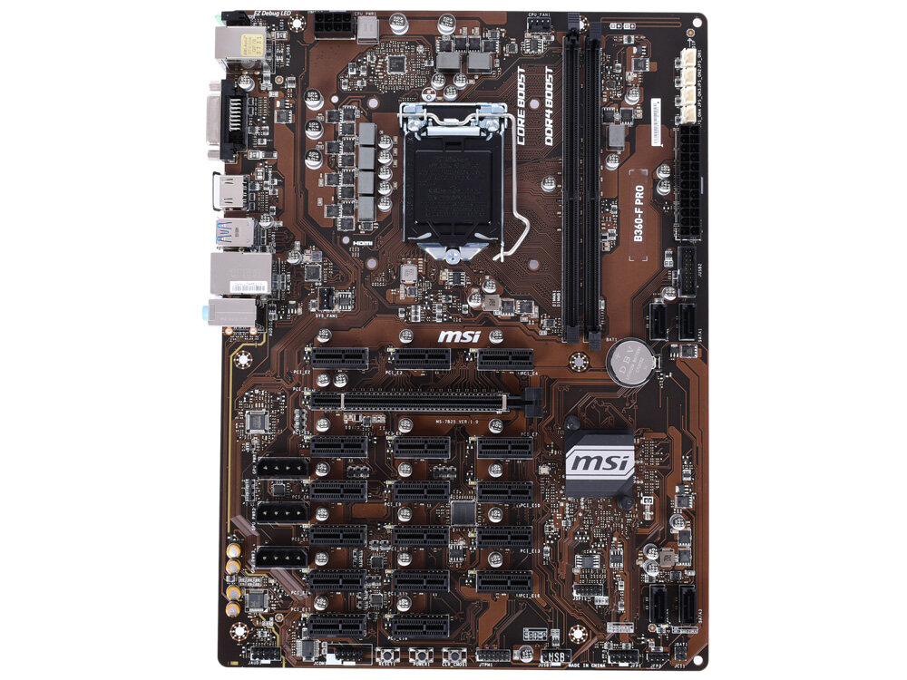 Материнская плата MSI B360-F PRO Socket 1151 v2 B360 2xDDR4 1xPCI-E 16x 12xPCI-E 1x 5xPCI-E 1x 4 ATX Retail - фото №16