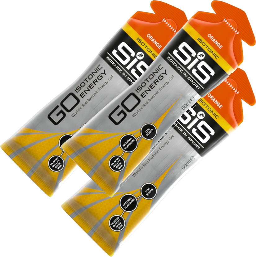 Гель питьевой SCIENCE IN SPORT (SiS) GO Isotonic Energy Gels 3 x 60 мл, Апельсин