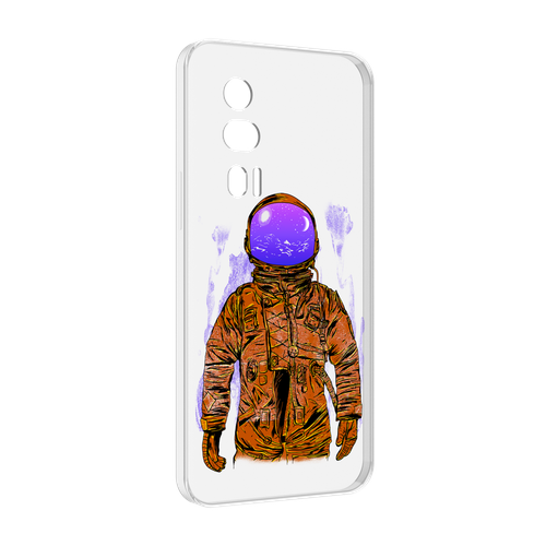 Чехол MyPads нарисованный мужчина в скафандре для Xiaomi Redmi K60 задняя-панель-накладка-бампер
