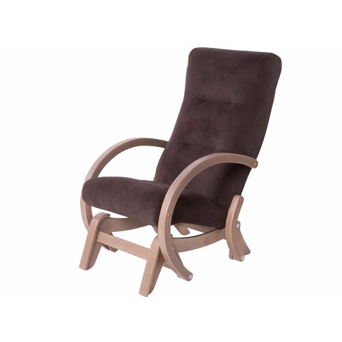 Кресло-маятник PASSO CARISIO, темно-коричневая ткань
