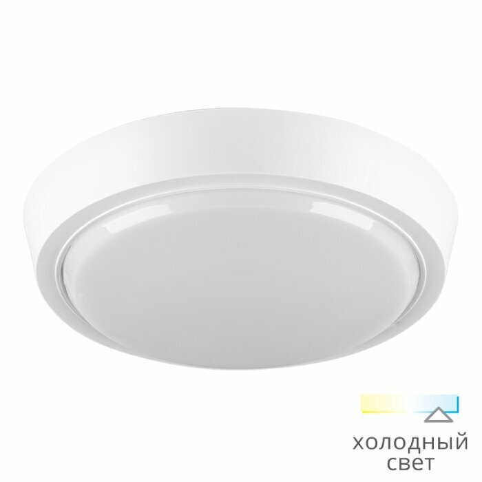 фото Светильник светодиодный WOLTA DBO01-10-6.5K-PIR с нерегулируемым микроволновым датчиком, 10Вт, 6500K