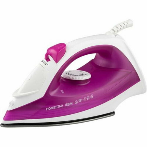 Утюг HS-4007 1800 Вт тефлоновая подошва 15 гмин 220 мл бело-розовый 201100₽