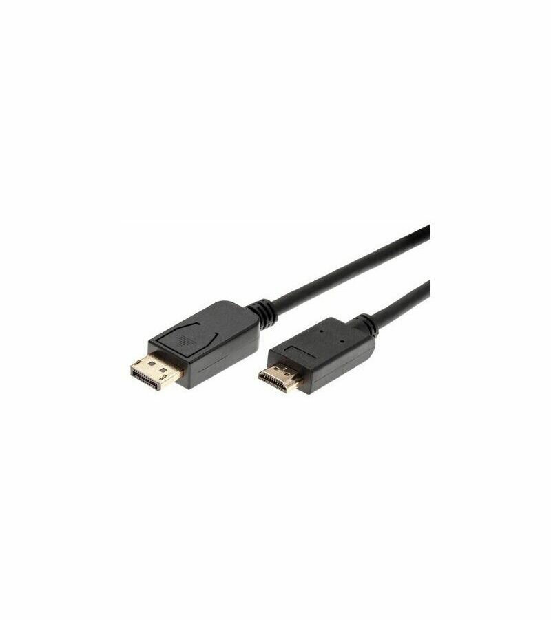 Кабель аудио-видео Aopen Qust, DisplayPort (m) - HDMI (m) , 1.8м, GOLD черный [acg609-1.8m] Noname - фото №4