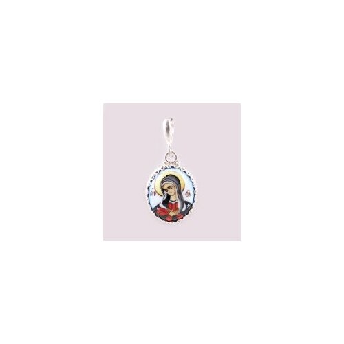 Иконка Свято-Троицкая Сергиева Лавра, финифть, мультиколор икона финифть бм отрада и утешение