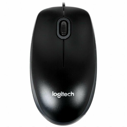 Мышь проводная Logitech B100 910-003357 черный 319600₽