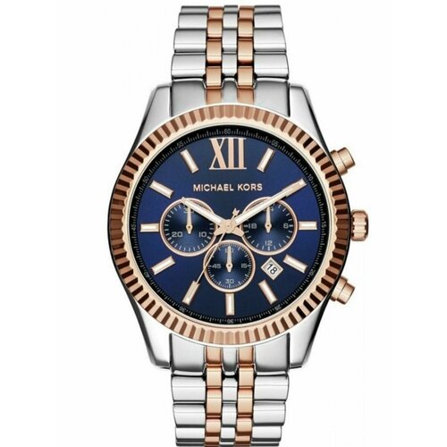 фото Наручные часы michael kors lexington, золотой, синий