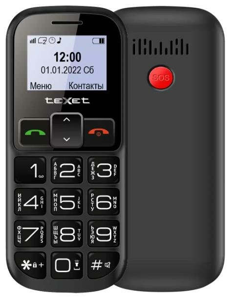TEXET TM-B322 черный-красный (127101)