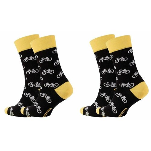 фото Носки diwari, 2 пары, размер 27, желтый, черный