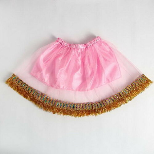фото Карнавальная юбка "бабочка", цвет розовый сима-лэнд