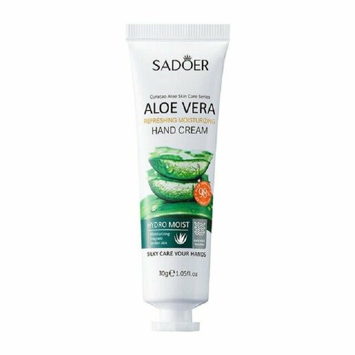 фото Sadoer крем для рук aloe vera 30гр