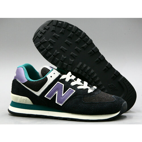 Кроссовки New Balance 574, полнота D, размер 9 US, черный