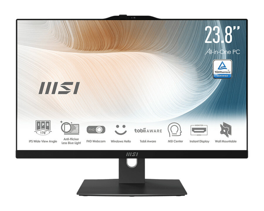 Моноблок MSI Modern AM242P 12M-630RU 238 FHD Pentium G 8505 4Gb SSD 128Gb WiFi BT Win11Pro (9S6-AE0711-630)