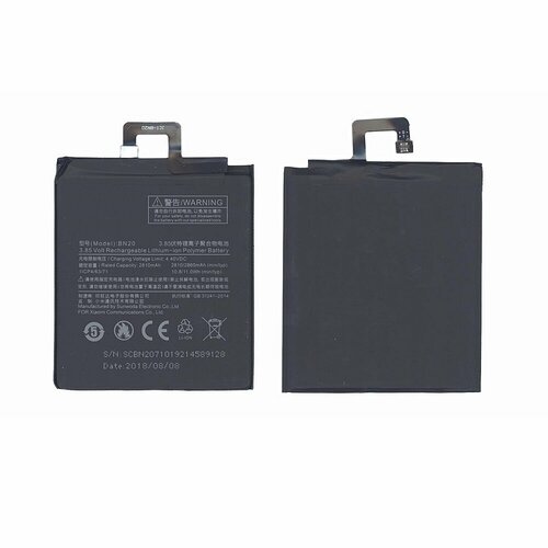 Аккумуляторная батарея BN20 для Xiaomi 5C ( Ch.Version ) 2850mAh / 11.0Wh 3,85V