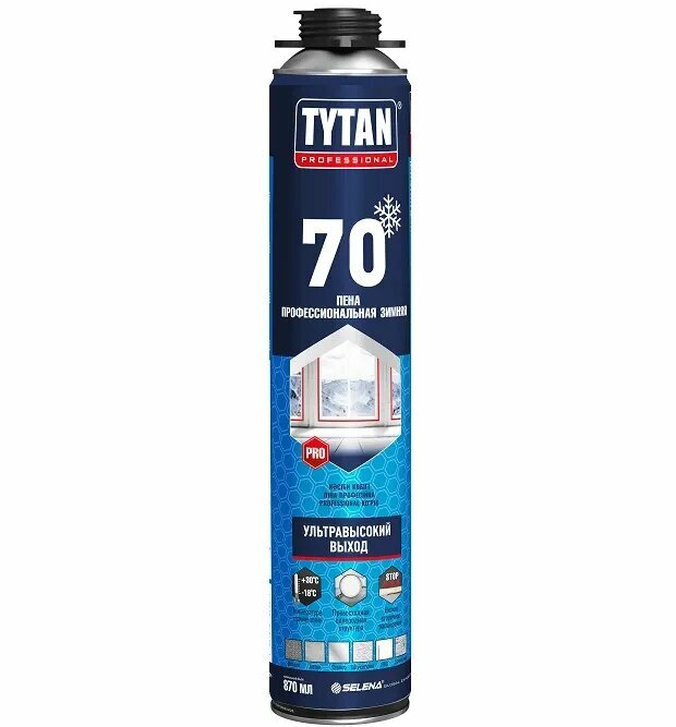 Пена монтажная "TYTAN PROFESSIONAL 70" профи 870 МЛ зимняя