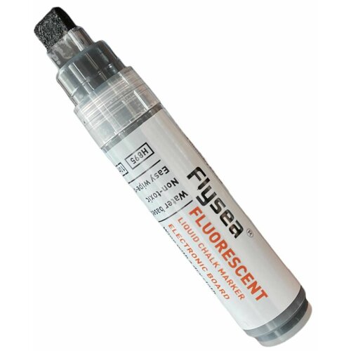 Маркер меловой для скетчинга Flysea Liquid Chalk 10 мм, скошенный наконечник, черный