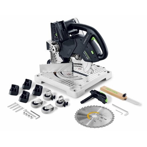 Аккумуляторная торцовочно-усовочная пила Festool SYMMETRIC SYMC 70 EB-Basic