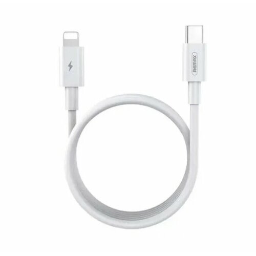 Кабель для зарядки iP Lightning to Type-C PD 18W 1м белый кабель remax usb type c apple lightning rc 037a 1 м белый