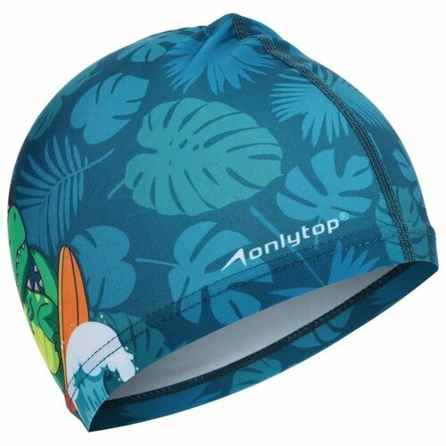 Шапочка для плавания детская Динозавр тканевая обхват 46-50 см 585₽
