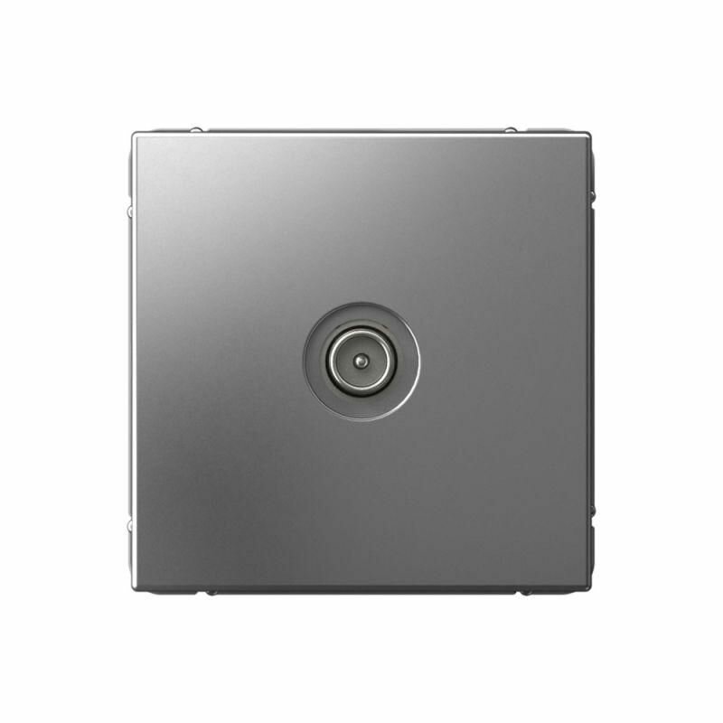 Розетка TV оконечная 1DB Systeme Electric (Schneider Electric), ArtGallery, сталь - фото №1
