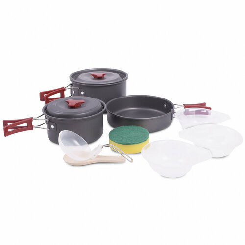 Набор посуды, 2 кастрюли, 1 сковородка, (2-3 персоны) BRS-153