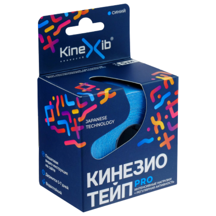 Кинезио-тейп Kinexib Pro синий 5 м х 5 см 1 шт