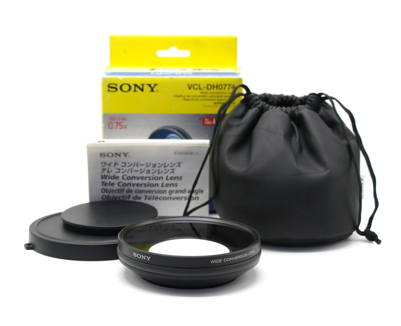 Конвертер Sony VCL-DH0774 Wide Conversion Lens x0.75 в упаковке