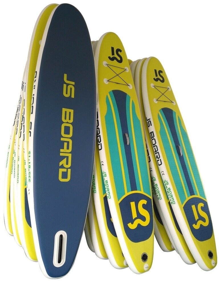 Доска для серфинга TERBO SUP Board 335, жёлтая, 335x81x15 см — фото 1