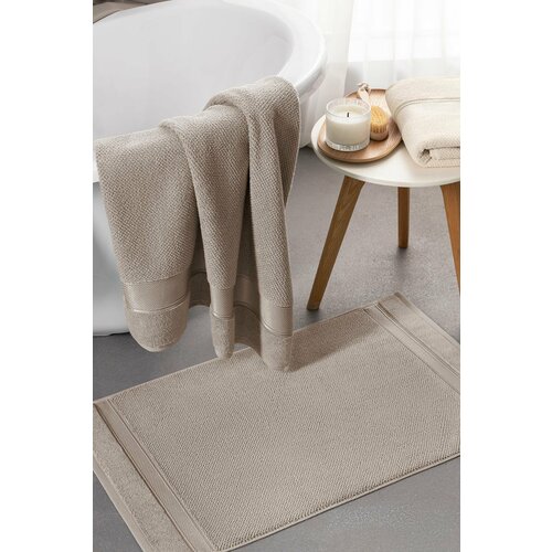 PRIME PRIVE Полотенце-коврик для ног Отилия махровое хлопок 50x80 кофейный 1 шт 1690₽
