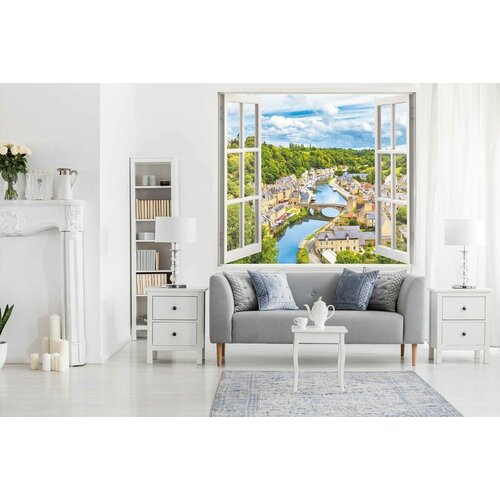 Фотообои белиссимо Окно в Европу 1,3х1,3 м.