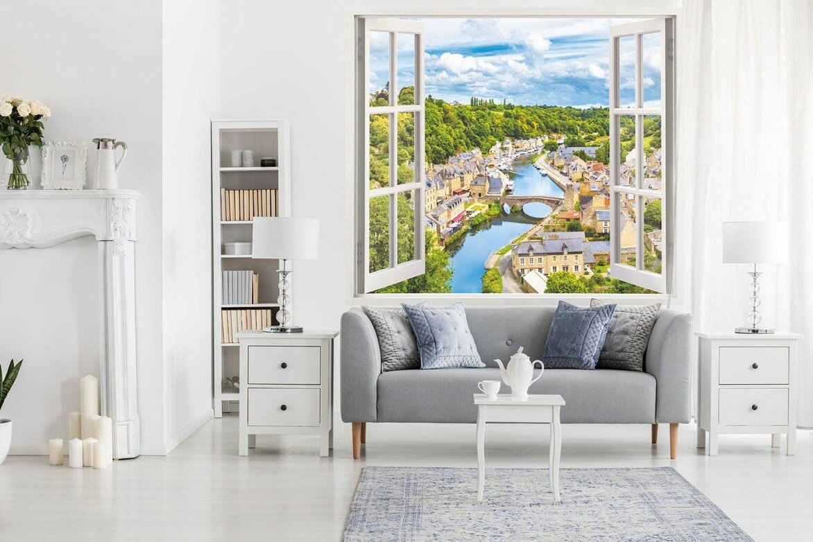 фото Фотообои белиссимо Окно в Европу 1,398х1,398 м. обои/обои фото