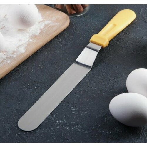 Лопатка-палетка с пласт. ручкой, изогнутая, 32 см 1822544