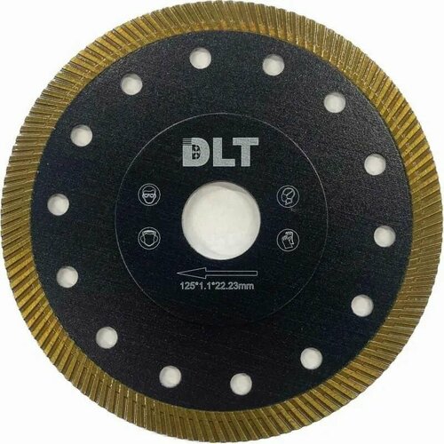 Диск алмазный DLT 9 король дисков диаметр 125мм 13000 обмин 2223мм толщина режущей кромки 11мм 1399₽