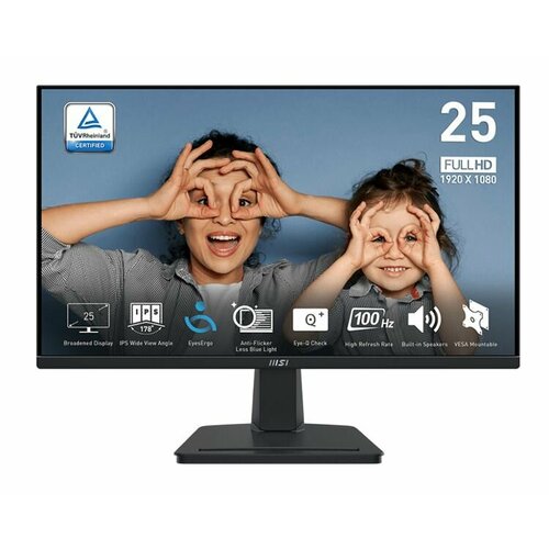 Монитор MSI PRO MP251P 245 169 FHD1920x1080 IPS Flat1msMPRT13001100M1300nit178178 HDMI 14 VGAD-Sub Speaker Tilt Swivel Hei 1536400₽