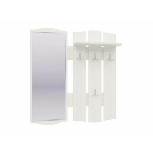 2-0403 фьюжен вешалка с зеркалом Рамух белый 5250₽