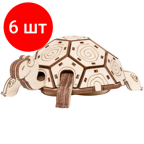 Комплект 6 шт, Конструктор деревянный ТРИ совы 