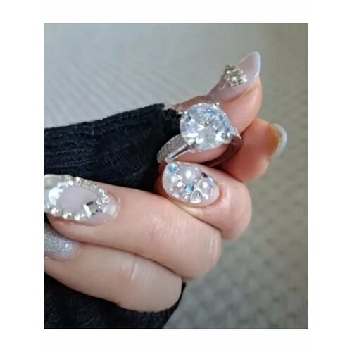 Кольцо ZULTANIT, циркон, размер 17, серебро