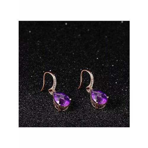 Серьги ZULTANIT, аметист, желтый