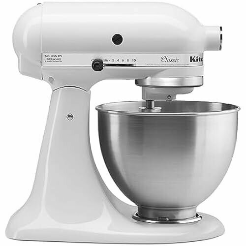 Кухонный комбайн KitchenAid K45SSEWH Classic белый 12572400₽