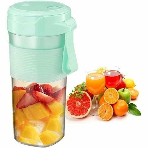 Миксер QIANCHEN портативный мини-миксер с 6 лезвиями портативный USB-блендер водонепроницаемая кнопка запуска для коктейлей сока портативный миксер QIANCHEN 1014600₽