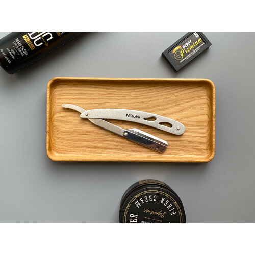 Органайзер подставка лоток ECLI для косметики и аксессуаров для ванной, размер 19х9,5см, дуб