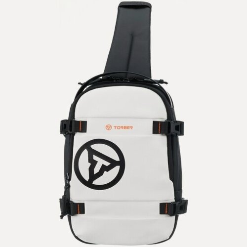 Изображение товара Рюкзак на одно плечо Torber Xtreme, белый/чёрный, 20 х 8 х 31 см, 5л