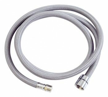 Шланг для выдвижной лейки смесителя М15х1/2" Конус 150 см (усиленный)