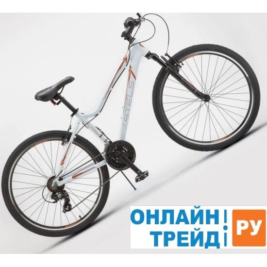 фото Женский велосипед STELS 26" Miss 6000 V (рама 17) (ALU рама) K010 белый-голубой