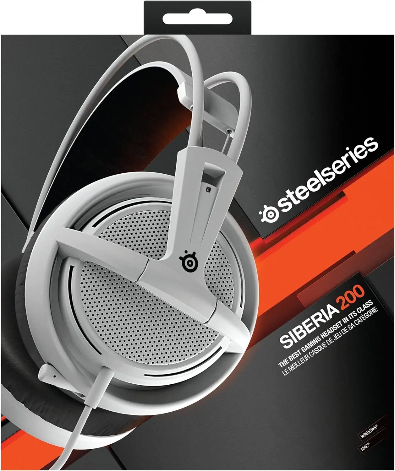 SteelSeries Siberia 200 кожанные игровые наушники 3,5 мм, Siberia 200 White