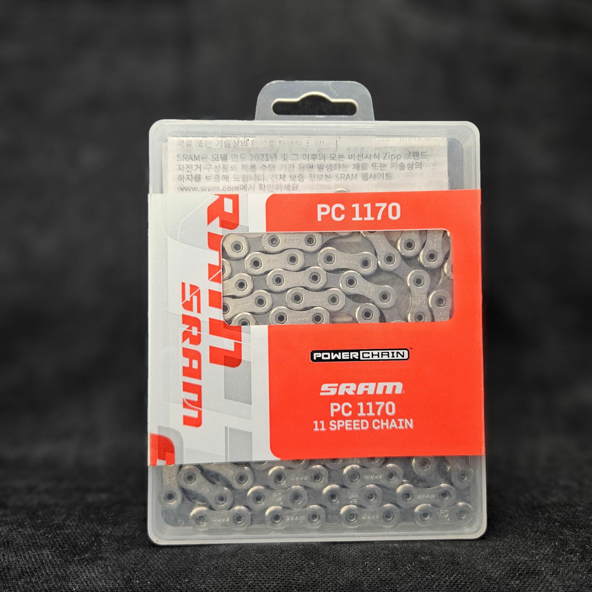 Цепь SRAM PC-1170, 11 ск, HollowPin (полые пины), с замочком, 114 зв.