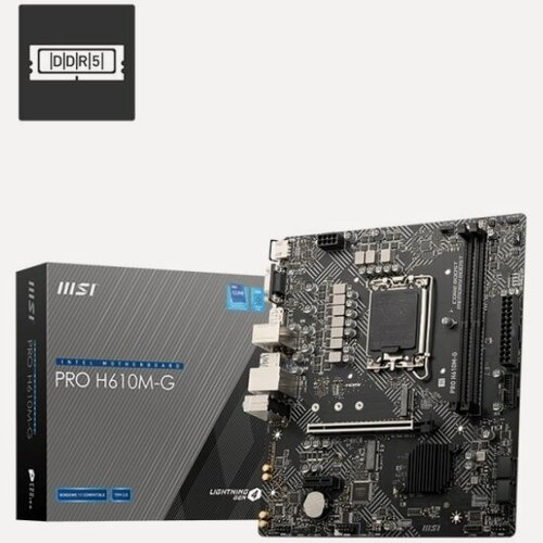 Изображение товара Материнская плата Msi PRO H610M-G (LGA1700, mATX)