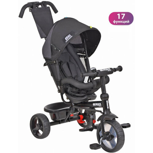 Трехколесный велосипед Werter Berger PREMIUM XG7341-T16ZC черный