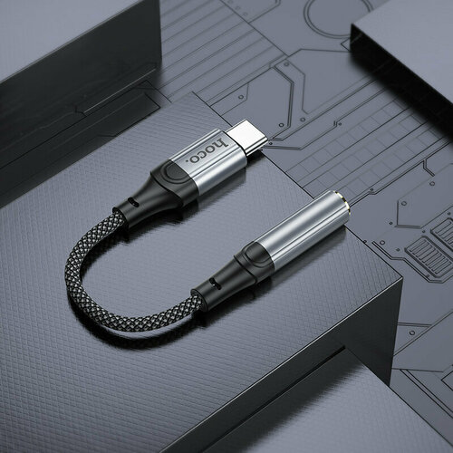 Переходник Hoco для наушников Type-C и USB с разъемом AUX 3, 5 мм