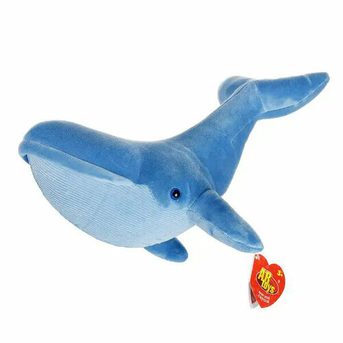 Мягкая игрушка Abtoys Морские обитатели Кит синий 32см 965₽