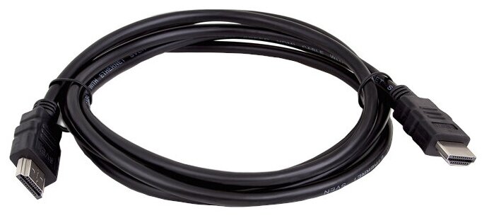 Кабель SVEN HDMI - HDMI, длина 1.8 м, 1 шт, черный, Поддержка 4K со скоростью 60 к/сек